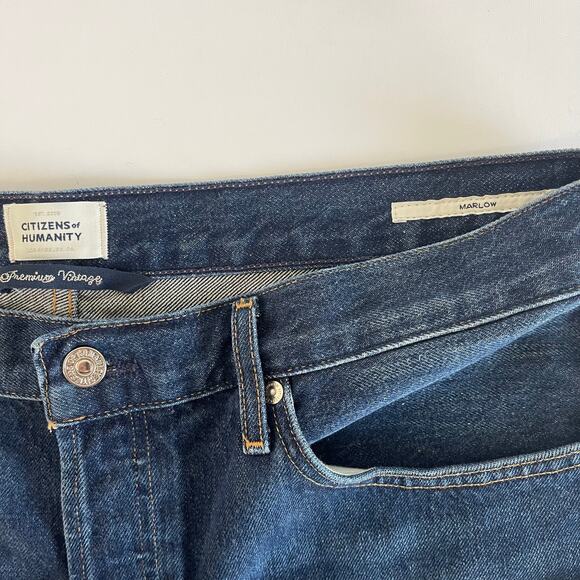 Citizens of Humanity Marlow Long Shorts Cut Hem Cut Hem Fiorella NEW - Size 32 - Picture 6 of 8